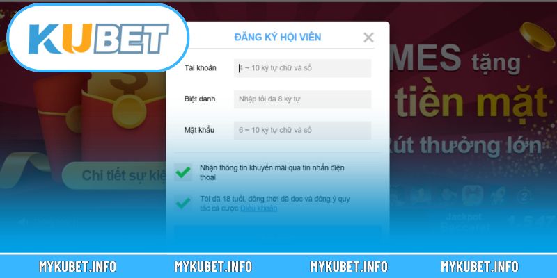 Thao tác Kubet đăng nhập trên hệ thống trực tuyến